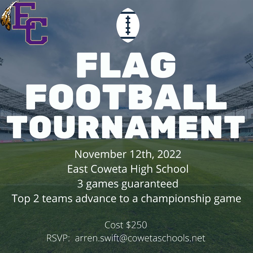 arren_swift's tweet photo. Coaches we are in need of another team to join us for an in season tournament. @mceachernflag @lshs_flag @FlagWfhs @RoswellFlag @OCHS_Flag @BerkmarF @LHSVikingsFF @FlagFootballMC @BroncosFlagFB @EHHSGirlsFlagFB https://t.co/EkmRBYgX0m