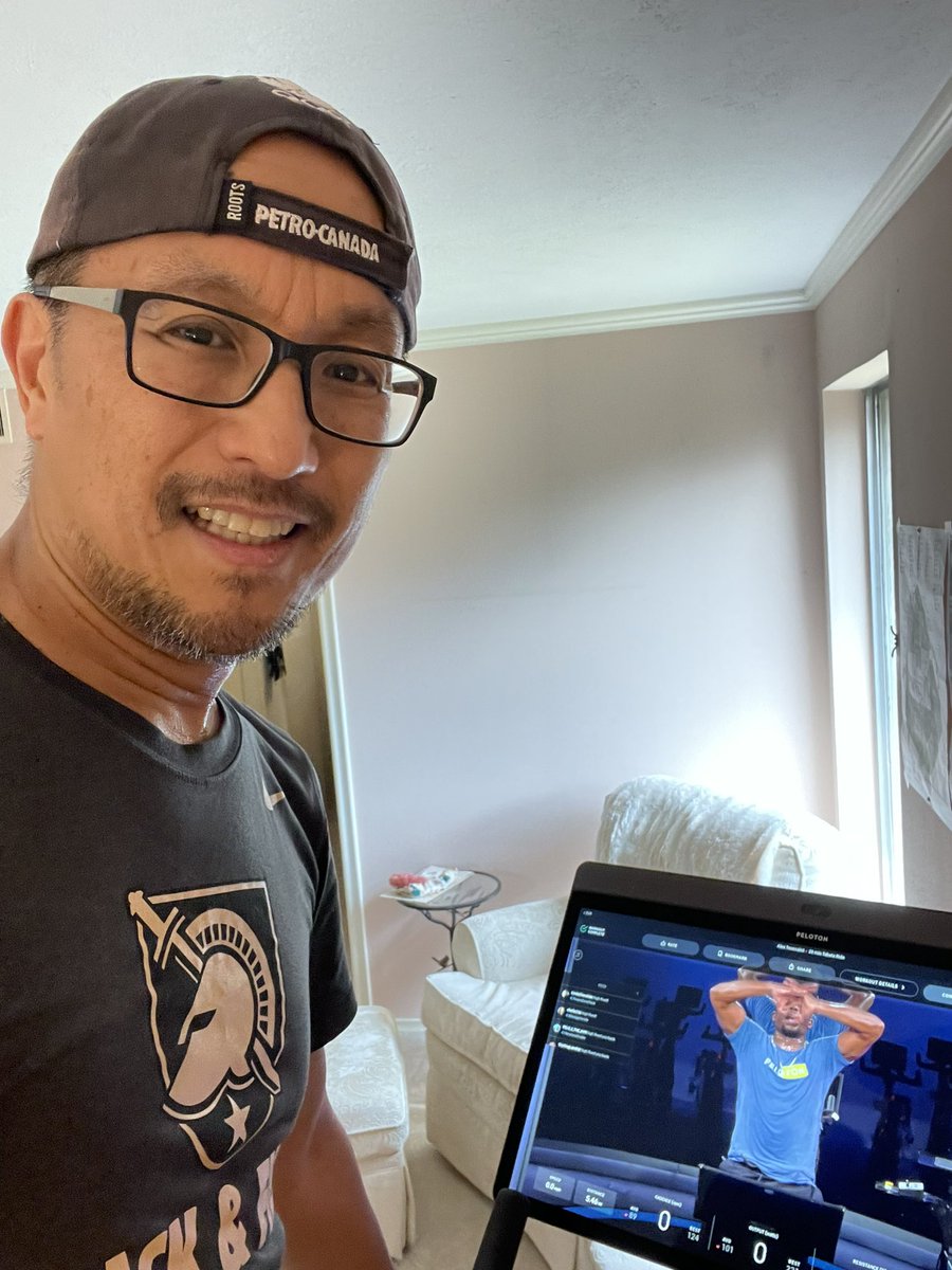 Thanks <a href="/alextoussaint/">Alex Toussaint</a> and <a href="/onepeloton/">Peloton</a> for the inspiration and journey to #100rides ! #peloton #compass6amers #mindset #fitness #