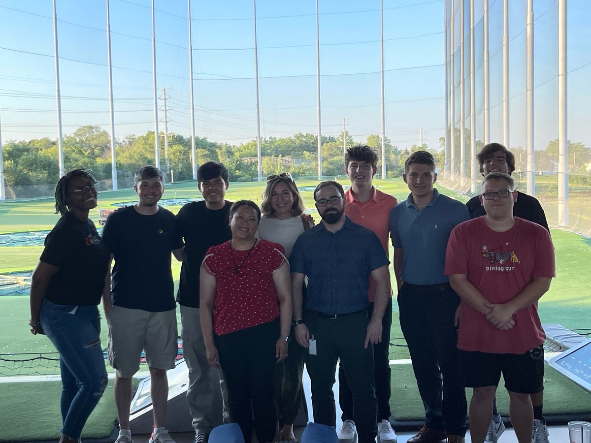 KeHECareers's tweet photo. After a great #summer of valuable learning, our Leadership Program Associates and Interns are teed up ⛳ for success, so a celebratory outing to @Topgolf seemed very fitting! We'll miss them when the summer ends, but we know they are off to wonderful things ahead! #Internship https://t.co/g7Fc5JMBd9