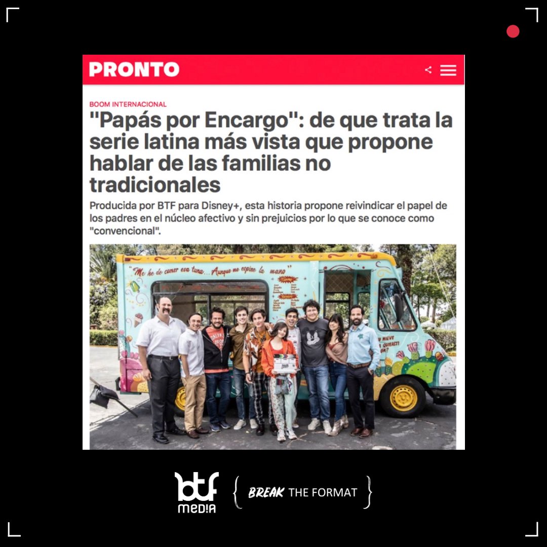 btf_media's tweet photo. Papás por encargo llegó a @revista_pronto la revista más leída de Argentina 🇦🇷 

Gracias por contar la historia de estos personajes tan queridos que siguen rompiendo records de vistas por @disneyplusla y el apoyo a @btfmedia 🙌🏻 https://t.co/UeweEY0c3n