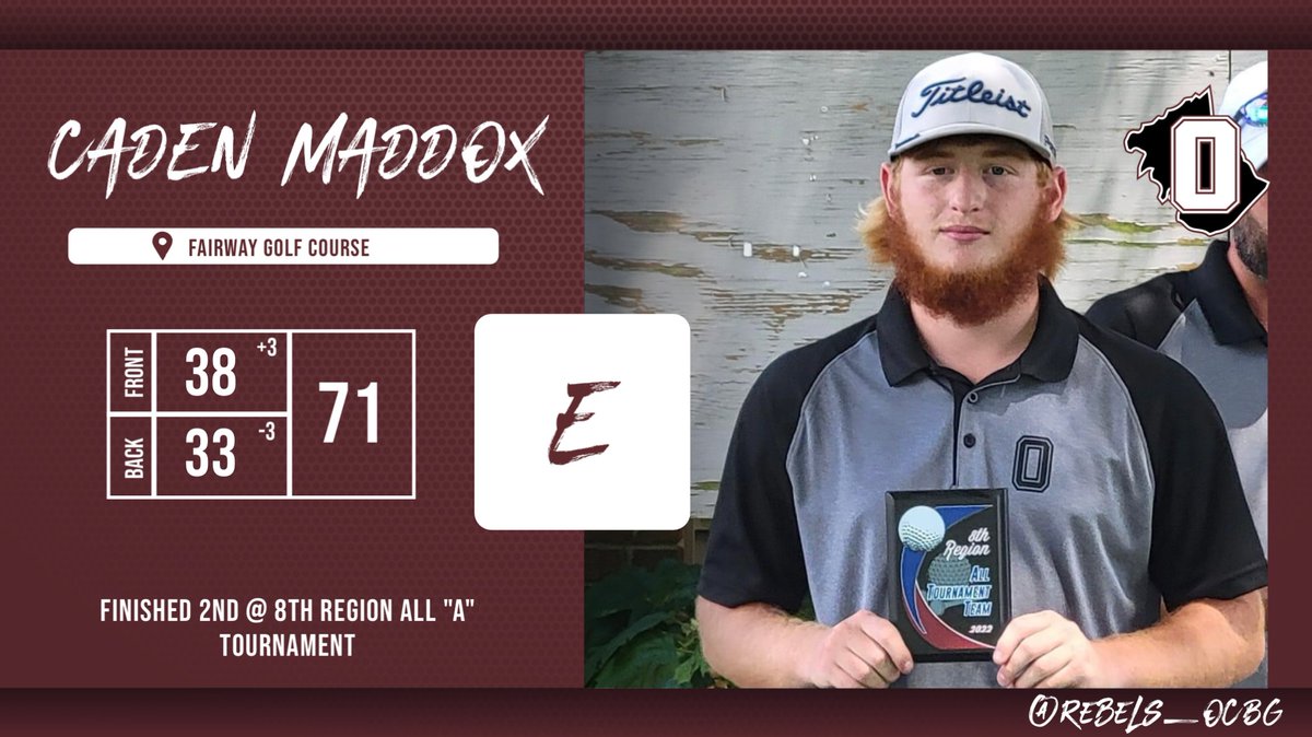 Another great round from Caden!!
<a href="/Rebels_OCBG/">Owen County Boys Golf</a>
<a href="/REbels_Nation/">REBELS NATION ™</a>