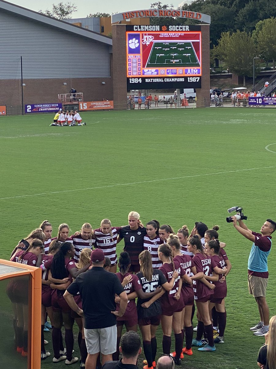 Kristen_Brown5's tweet photo. Aaaand weβre off!!! First competition of the 2022-23 academic year for @AggieSoccer and @12thMan! #GigEmππ½ #BTHOClemson https://t.co/XwPRBKXQEi