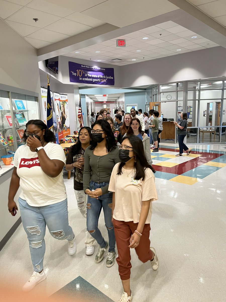 MrsBrothersAP's tweet photo. Excitement in the air…..Class of 2023 Senior Breakfast @NorthWakeCCA  @NorthernAreaWC #soarstrong https://t.co/gYYa6L2NME