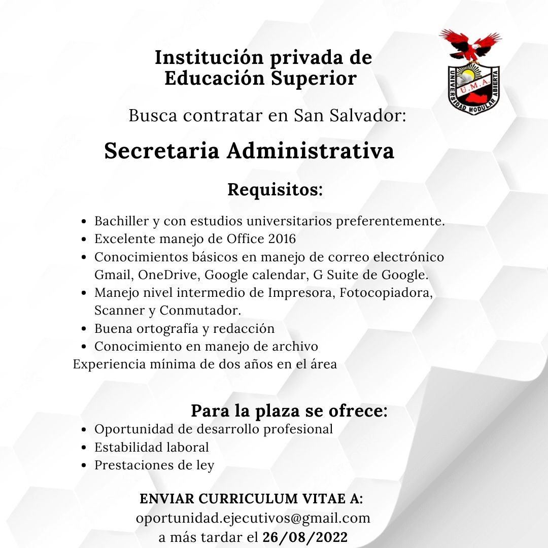 RadioUMA_'s tweet photo. Compartimos contigo las siguientes oportunidades de empleo: https://t.co/3jQIRIs9kl