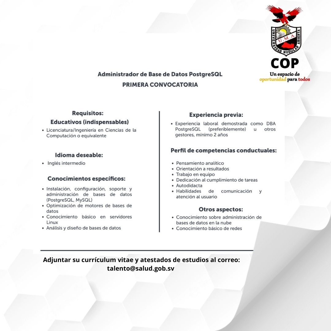 RadioUMA_'s tweet photo. Compartimos contigo las siguientes oportunidades de empleo: https://t.co/3jQIRIs9kl