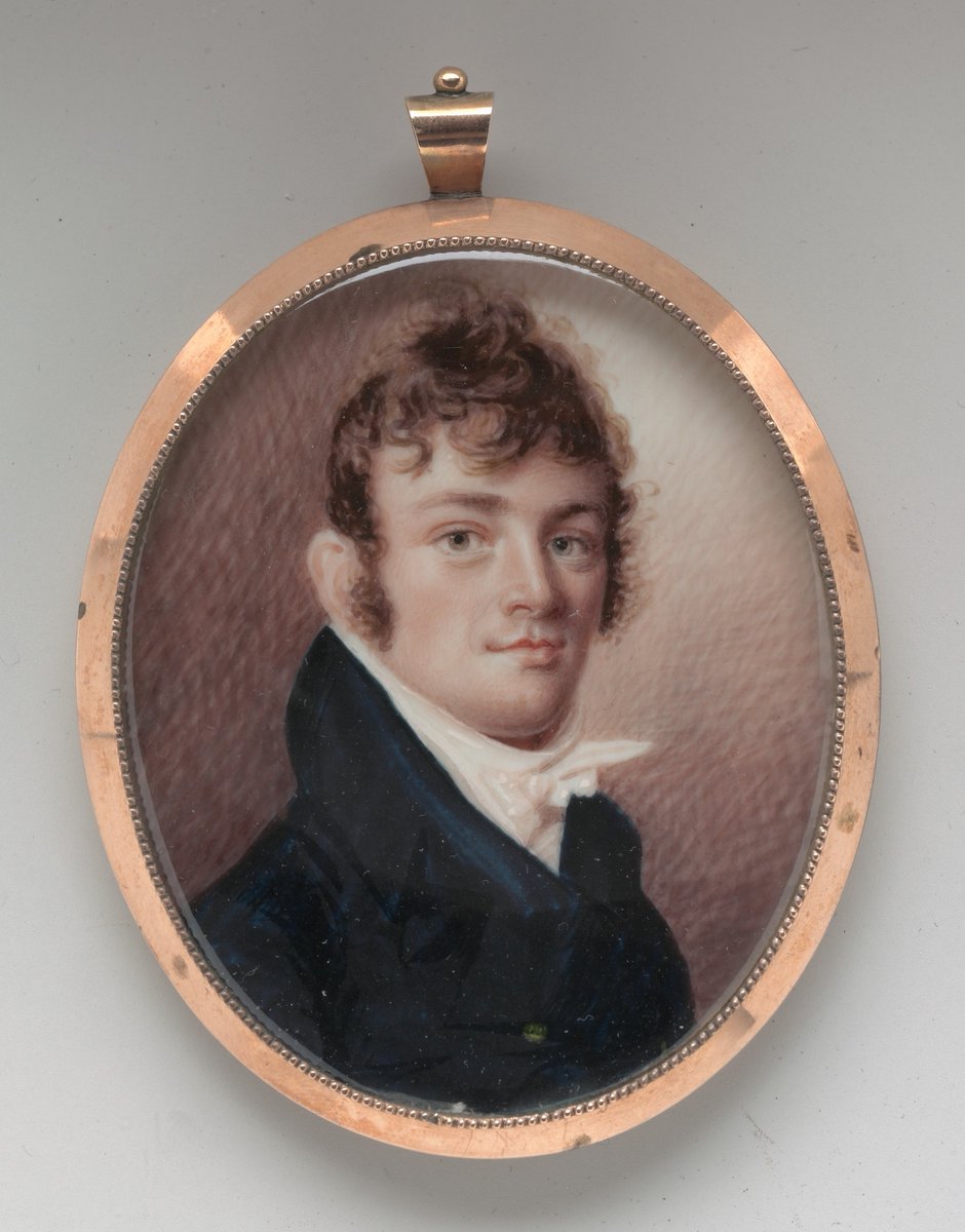 met_ampainting's tweet image. Joseph Wood, Portrait of a Gentleman, ca. 1815 #josephwood #themet metmuseum.org/art/collection…