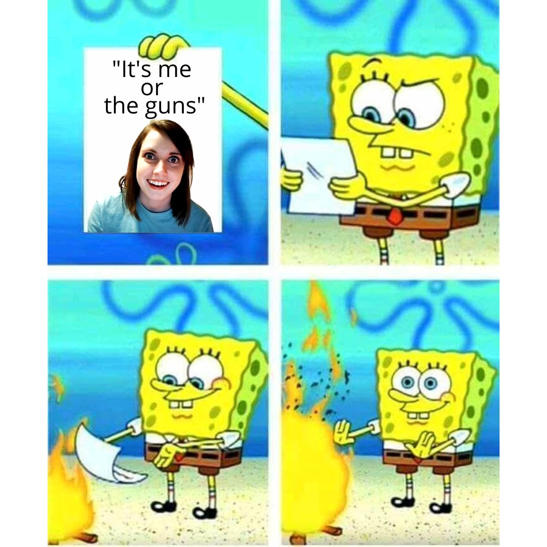 ARFCOMACTUAL's tweet photo. We do not negotiate with terrorist LOL
#crazyex #crazy #2A #goodbye #freedom #relationship #relationships #AR15 #ARFCOM #Memes #meme #nope #nottoday #psycho #darkmemes #gun #guns #gunmeme #shesnottheone #2amemes #dude #spongebob #SpongeBobSquarepants #burnitwithfire #never https://t.co/IZV48BMSI4