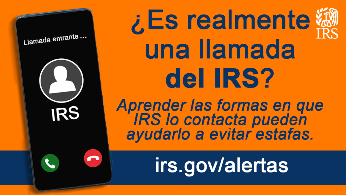 CASHOregon's tweet photo. ¿Es una estafa o es #IRS? Así es como puede saber si una persona que llama o visita su hogar o lugar
de negocios es un empleado legítimo del IRS o un impostor: https://t.co/lILSHJiJUc https://t.co/ly1VnLciWM