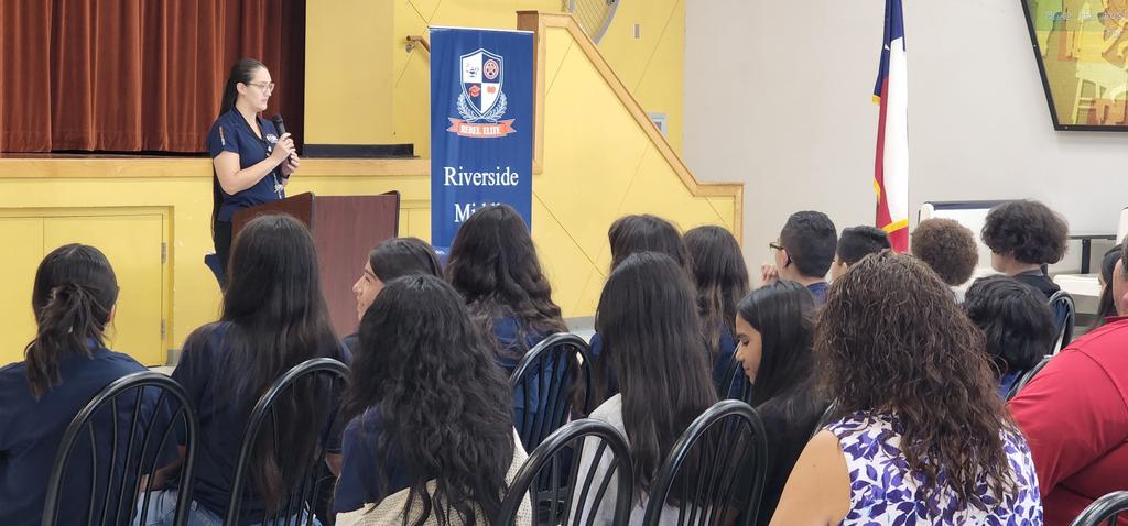 YM3_100's tweet photo. Rebel Elite pinning ceremony happening now. 🏅 There was a special surprise for our families as the Rebels are pinned by their loved ones.
#FORthevalley #FORour families https://t.co/yONduMf6Gf