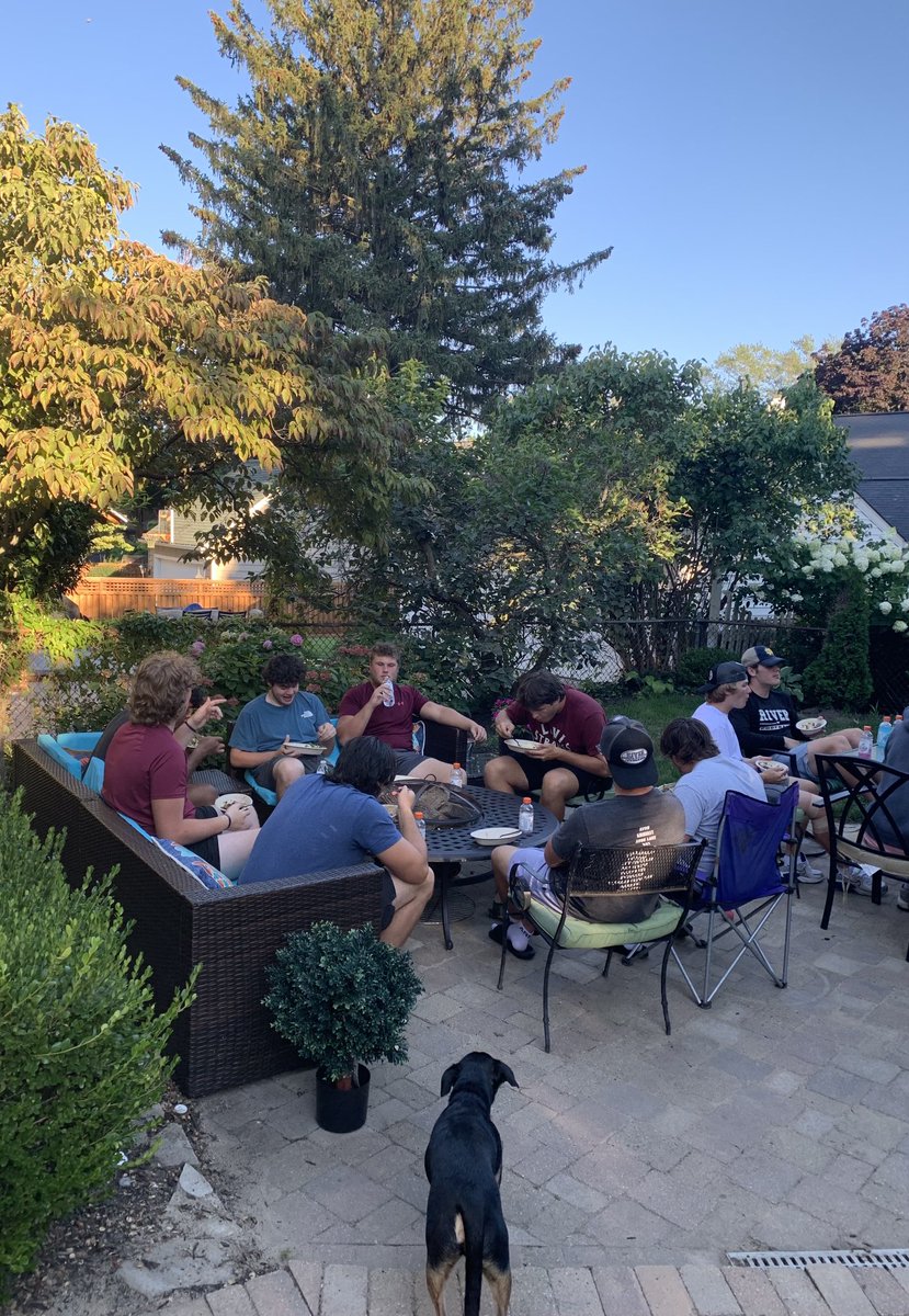 RockyRiverFPA's tweet photo. Senior Dinner for the @CoachWells1 Pirates! Thanks to the Vaughan family for hosting such a great night! Ready for kick-off! #beatMidview https://t.co/Mx0Lzo7gaa