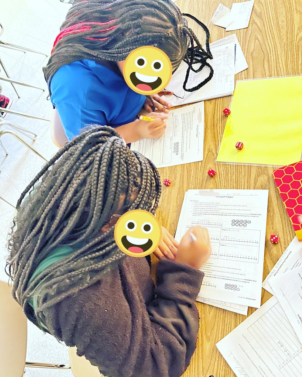 _ohthatsmikey's tweet photo. Tiles and dice in an eighth grade math class? Fun times!
PreAlg Ss reviewed integers with a dice game, and Alg Ss investigated what perfect squares and cubes are with a hands on investigation. #WildcatsEngaged #RockSolid #HandsOnMath #VisibleMath @STMSWildcats https://t.co/8P7d473EDx