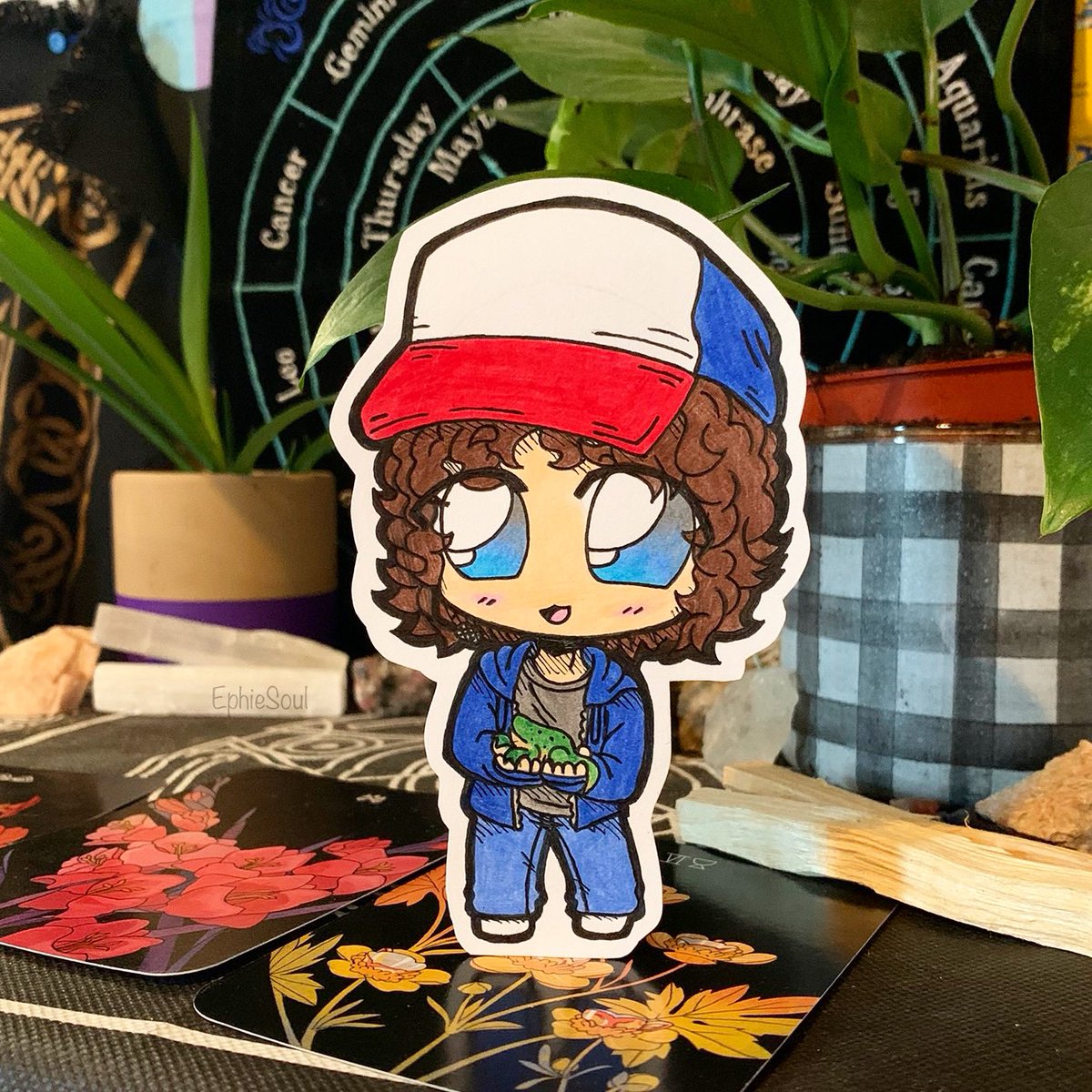 Chibi Dustin with Dart ❤️ request for Instagram #StrangerThings #strangerthings2 #fanart #art #dustinhenderson