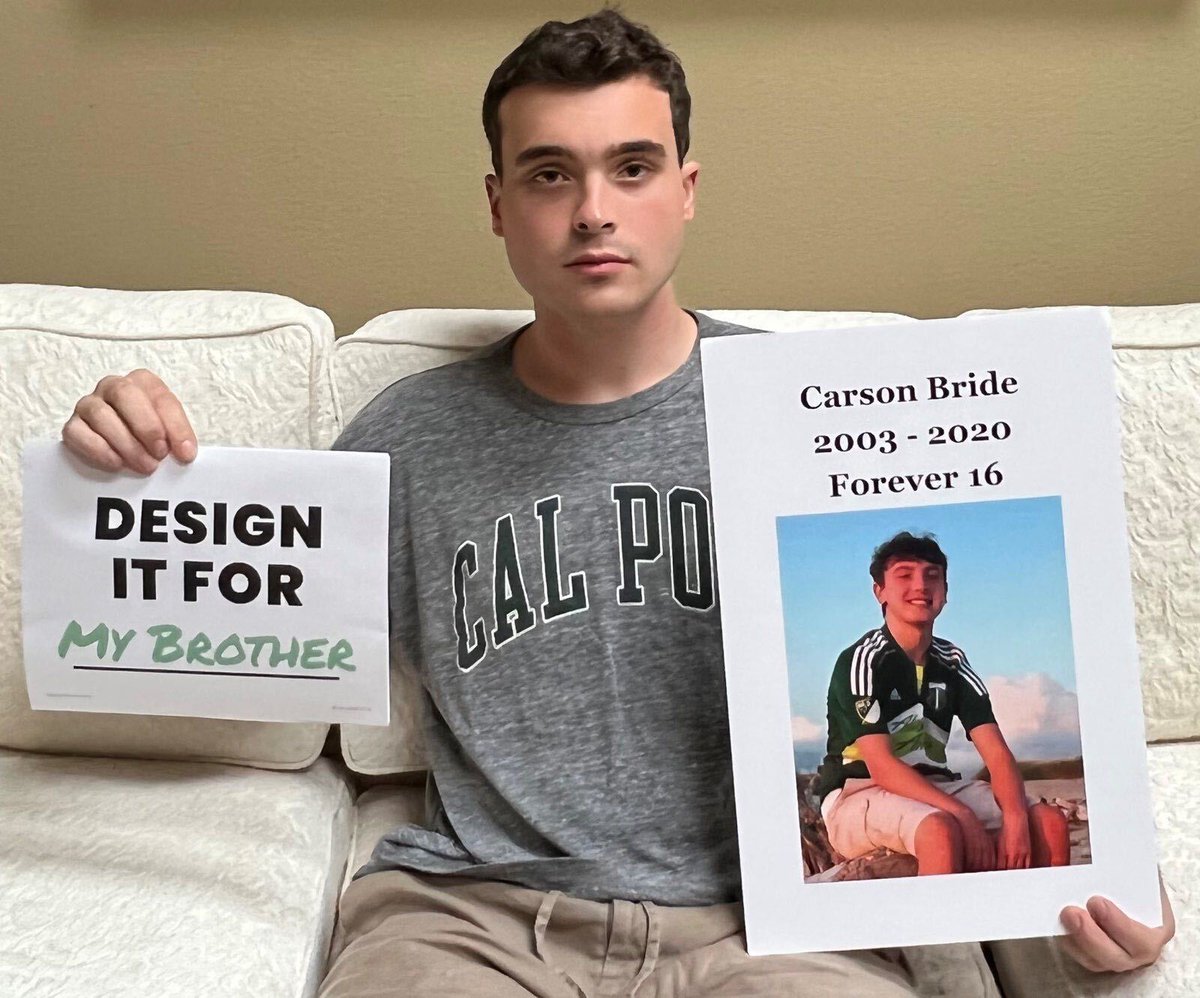 “Design it in honor of my brother Carson who was cyberbullied to death by his high school ‘Snapchat Friends’ who were using the Anonymous Apps Yolo and LMK to hide their identities.” - Jack #DesignItForUs #CAKidsCode