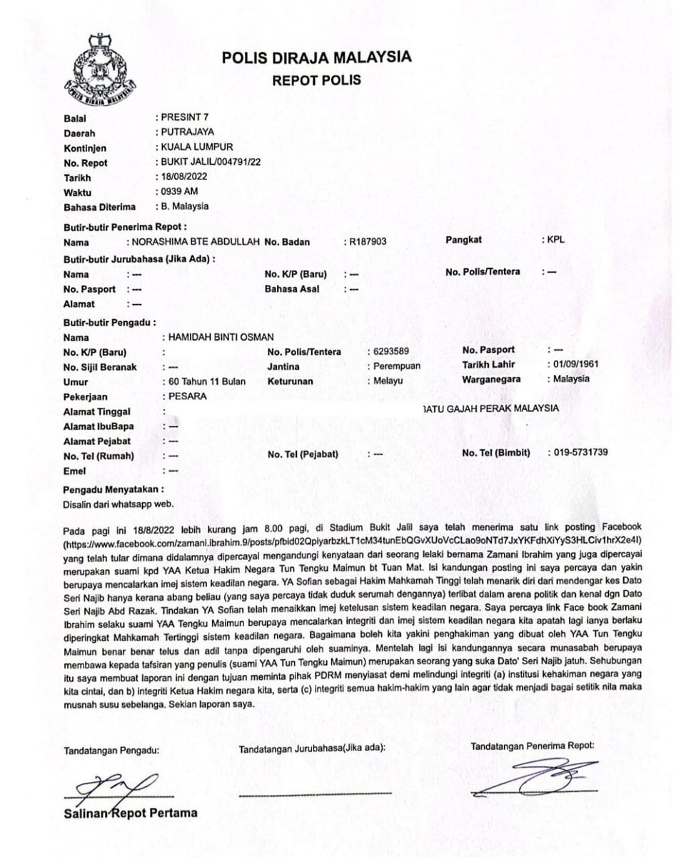 Agak agak balik ke rumah si isteri marah tak dgn suaminya atau dua dua dinner raikan sbb 'mission accomplished' <a href="/Ayahanda_MD/">AyahandaMD</a> <a href="/AjaxbroBro/">ajaxBro-xii sgt benci pada DAP dan lebai iblis</a> <a href="/mynewshub/">MYNEWSHUB</a> <a href="/couragehappyman/">goodman</a>
<a href="/thanenthiran3/">thanenthiran</a> <a href="/HamdanRukun/">HAMDAN RUKUN</a> <a href="/amran1817/">mAMran</a> <a href="/aef8080/">Mohd Azlan Dato Ali</a> <a href="/MRizuanmh/">🇲🇾 Wan MH | #BetterNation</a>
<a href="/miqaelridzuan/">Pemuda_Bangsa21</a>

sinarharian.com.my/article/217124…