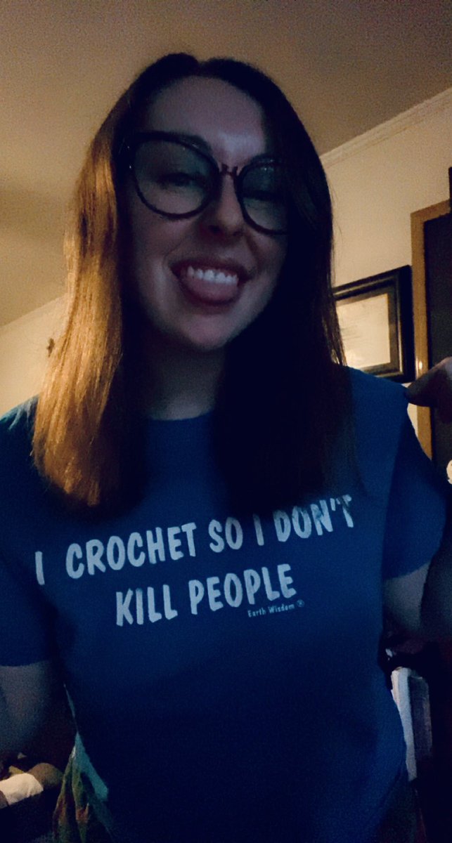 MissSamVee's tweet photo. Hey hi hello new followers!
Just incase y’all wanna know what my account is all about 😜
Featuring the shirt my mom got me at the fall fair last year 💋
Where my stitch and bitch needle workers at?
#crochet #craftqueen #ilovemymom #Moms https://t.co/RxGr8SXmvW
