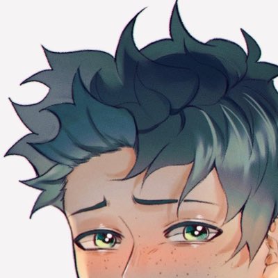 緑谷出久 「He's peeking  #NewProfilePic 」|Kaz! 🌱のイラスト