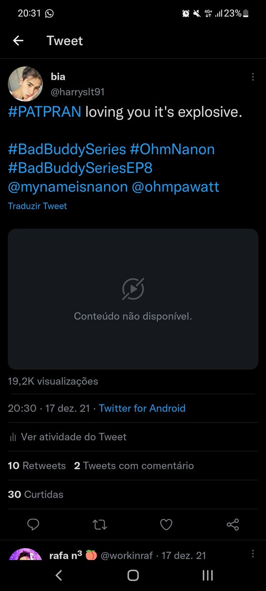 onlytbraver's tweet photo. que ódio meus edits do patpran e phupatian estavam com MTS visualizações na outra conta, eram lindos e perdi tudoook ódio do tt com essas suspensões idiotas JA FAZ 7 MESES QUE MINHA CONRA TA SUSPENSA por video de 2018 porraaaaa e por um link de um filme do drive DRIVE https://t.co/YeoRRLV9po