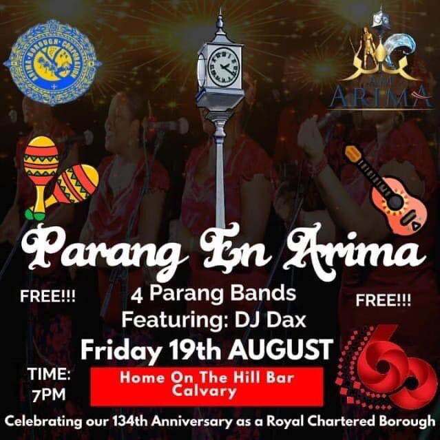 AmantesTT's tweet photo. Join us TOMORROW for Parang in Arima! 💃🏽🕺🏽

Let’s celebrate the 134th Anniversary as a Royal Chartered Borough with the Borough of Arima! 

Live at Home on the Hill Bar, Calvary. 

#AmantesdeParranda #VivalaParranda #HomeontheHill #ParanginArima #ParangSzn #ParangSeason2022 https://t.co/coVeoIEZlD