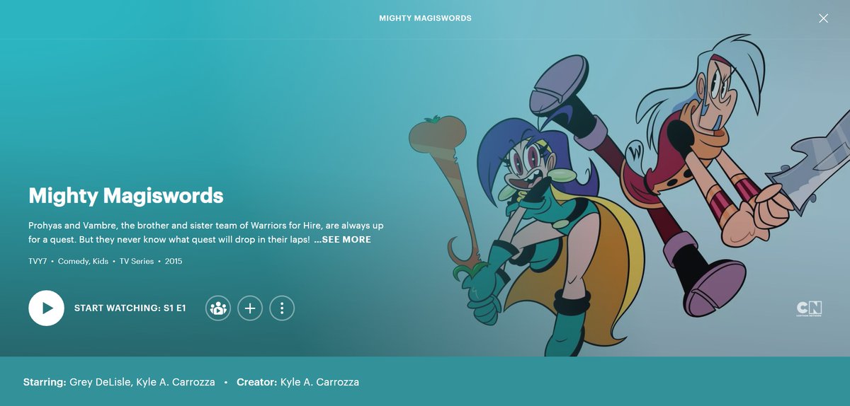 AnimationOnMax's tweet photo. "OK K.O.! Let's Be Heroes," "Mighty Magiswords," and the complete run of "Uncle Grandpa" can continue to be streamed on Hulu. https://t.co/0ejer3nsKN