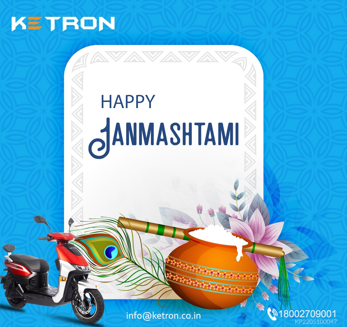 KetronLtd's tweet photo. Team Ketron wishes you all a very Happy Janmasthami..

#ketron #ev #electricscooty #Electricvehicle #greenmobility #electricmobility #nopollution #zeropollution #janmashtami #janmashtami2022 #lordkrishna #krishnajanmashtami https://t.co/0gdy9stKgD