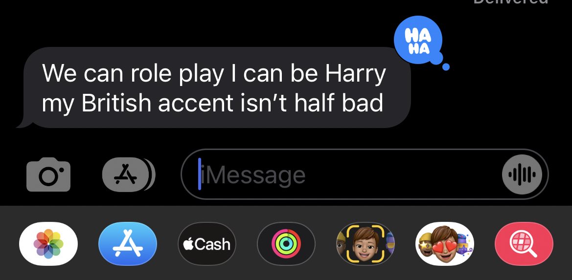alysxnv's tweet photo. crying at my bf’s response when i spent the last 10 mins talking about harry https://t.co/IDaQMU3rd2