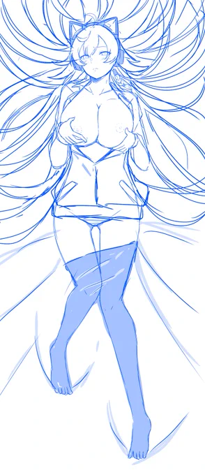 抱き枕てきなやつ服あり   服なし#かりんごアート 