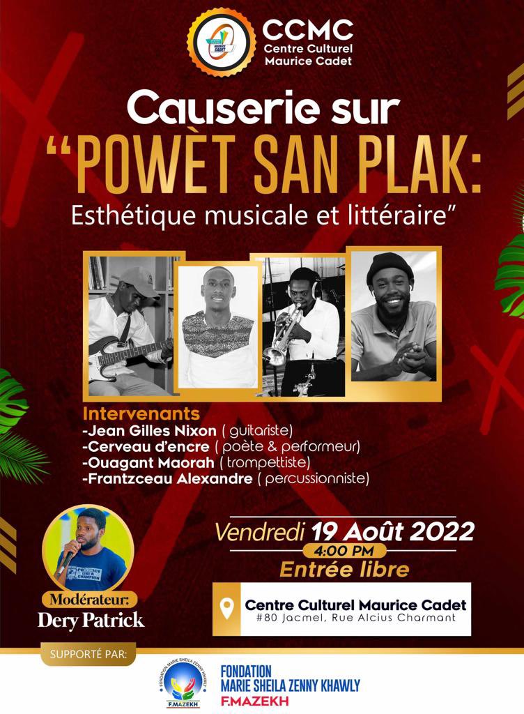 CentreCadet's tweet photo. #causerie 
#powètsanplak 
@arguensjeanmary 
@intellect_art 
@CentreCadet 
@fmazekh 
@DerbAmEncree https://t.co/f4SV6tlvRp