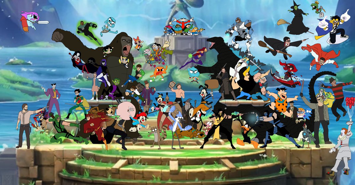 PWolvez's tweet photo. Here's the finished art of my Multiversus Wishlist! Started this in late July and now it's complete. With how much this game has been amazing so far, I'm glad to see the development team along with @Tony_Huynh do their best to provide us a great game ❤️

#MultiVersus https://t.co/Qz6Gcb2kSU