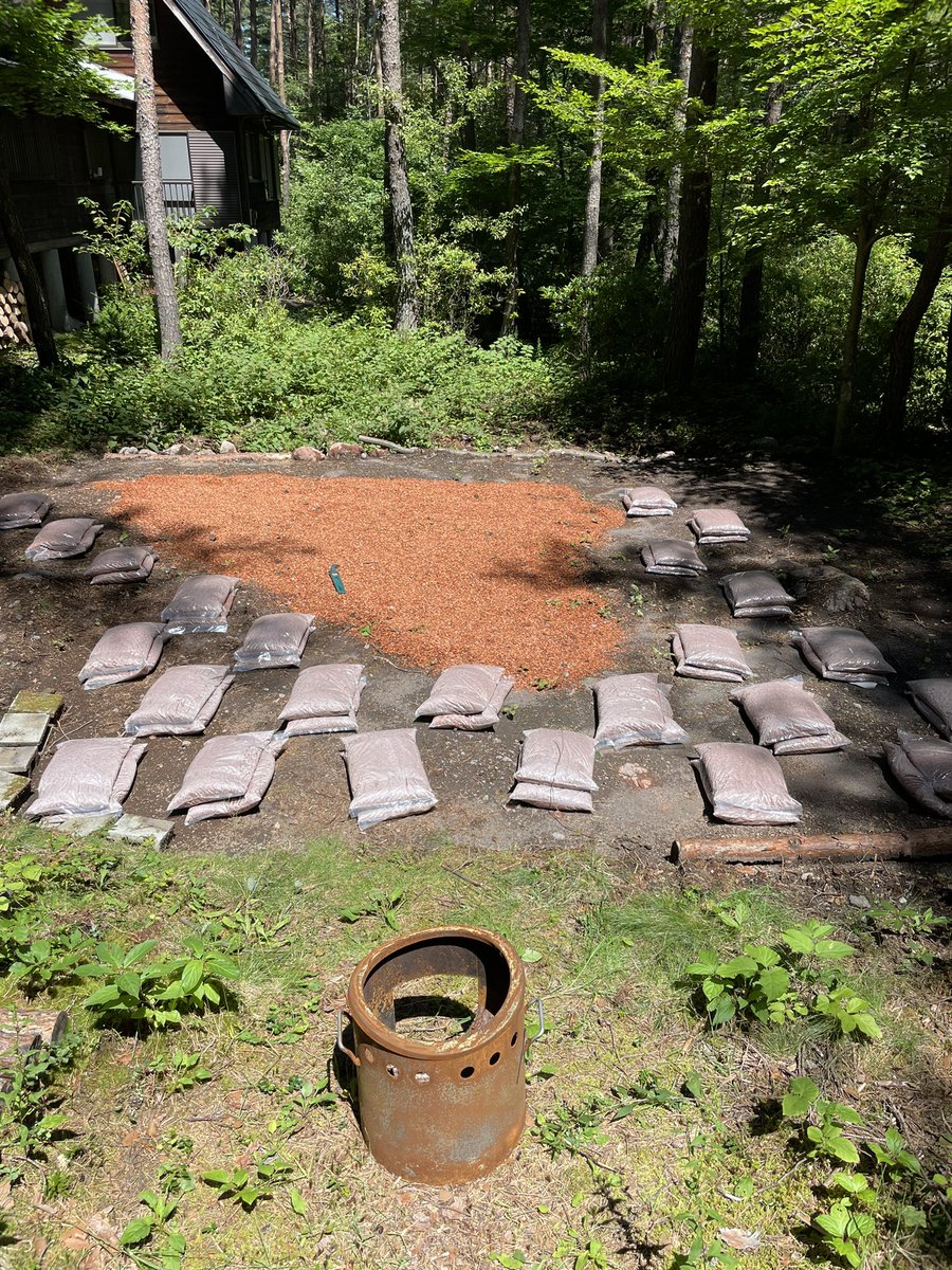 Jnishiyan's tweet photo. 午前中の作業終了。いい感じになってきたので、もう少し追加注文して、買い物して、もう一度関東土建さんへ〜。ワクワク♪結果、1400kgトータルだね〜♪ https://t.co/liVF6nvy5C