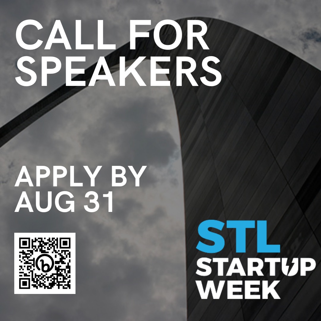 STLStartupWeek's tweet photo. Speaker Applications for #STLSWK 2022 are now LIVE! Are you a founder, innovator, builder, maker, or technologist with something to share or say? Are you looking for a platform to share your experiences, knowledge, skills, or big idea? 

APPLY NOW --> https://t.co/6qu8jGkcIy https://t.co/ML7yzPhD7S