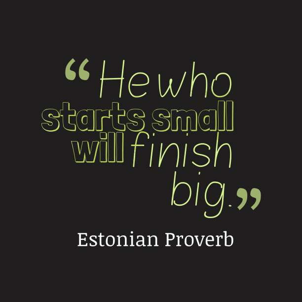 TopLifeProverbs's tweet photo. He who starts small will__quotes by Estonian Proverb 93 612x612
#italianproverbs #betterlife #motivate https://t.co/E8gVYChn0W