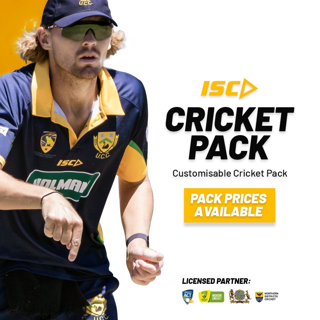 NEW SEASON CRICKET PACKS 🏏 For exclusive pack prices contact us at bit.ly/ISC-Cricket 📸 University of Western Australia Cricket Club #MadeByISC #Teamwear #Cricket