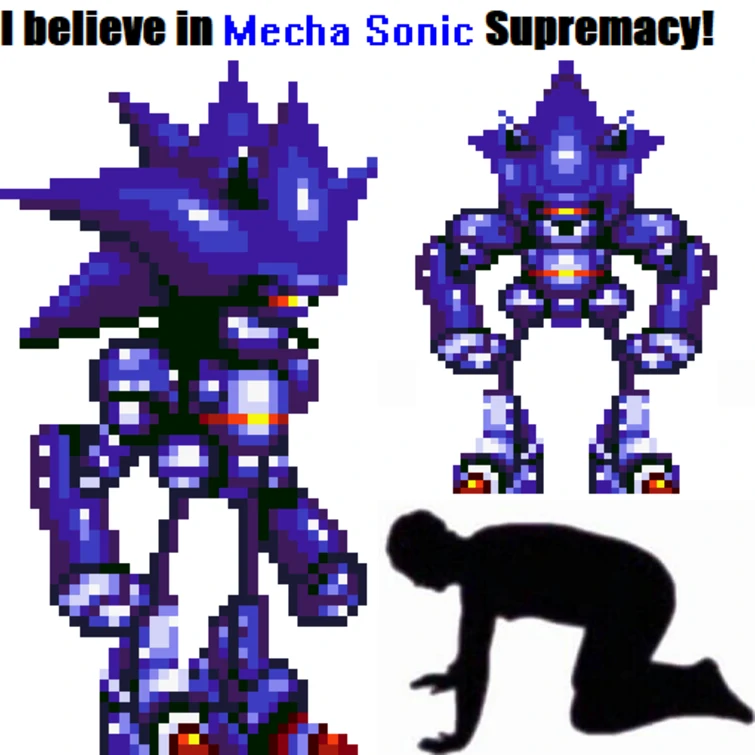 𓂀 𝔹𝕃𝕌𝔹𝕆𝕋 𓂀 on X: Guys, Mecha Sonic is GROSSLY over due for a  update SA style profile picture. Not to rip on the artists who made these  renders, but Mecha Sonic's