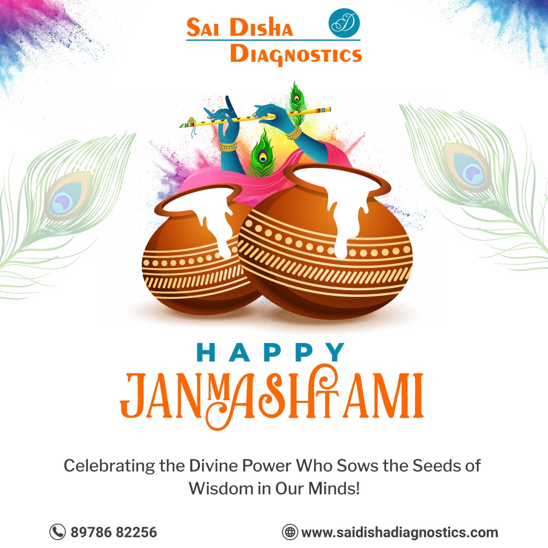 SaiDiagnostics's tweet photo. Wishing everyone a very Happy Janmashtami on behalf of the entire team of Sai disha diagnostics.
This Janmashtami, we wish that the blissful tunes of Lord Krishna fill your life with bliss and joy. 
#happyJanmashtami #LordKrishna #radhakrishna #Saidishadiagnostics https://t.co/sHCTimn5Oe