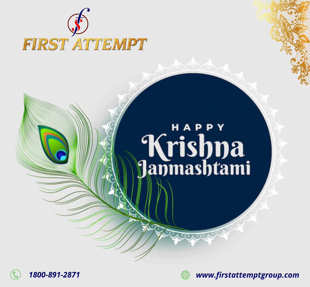 AttemptFirst's tweet photo. wishes you all a very Happy and Blessed Janmashtami. May the blessings of lord krishna always be upon you and your family❤️
Contact Us:- 1800-891-2871
https://t.co/fjyYNNGa7i
#janmashtami #krishnajanmashtami #KrishnaJanmashtami #janmashtami #krishna #teamfirstattempt https://t.co/UosTmRcdbI