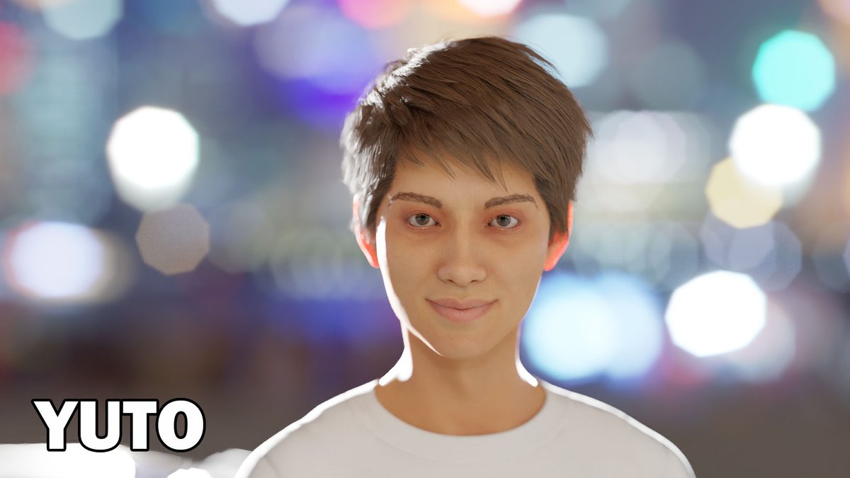 chuunenkojika's tweet photo. @TwitterJP キャラクター達に名前を付けてみました。#blender #b3d #HumGen https://t.co/xZn6HoTl4B