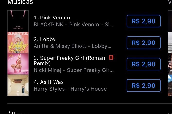 BLACKPINKBRASIL's tweet photo. 📈 iTunes Brasil 🇧🇷

#1 PINK VENOM

PINK VENOM OUT NOW
#BLACKPINKVenomInYourArea
#오후한시_핑크베놈에_중독될시간 https://t.co/Whu1bdib8Q