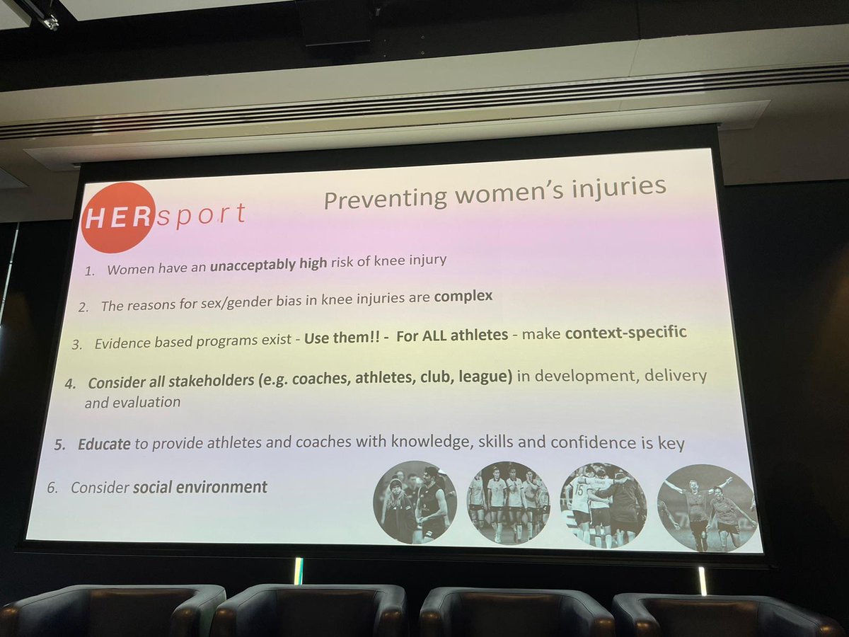 BJSM_BMJ's tweet image. Next up - Queen 👑  @kaymcrossley on all things injury prevention in female athletes. Key take home - "It's more than hips and hormones"❗ 

#WISC22 

@latrobeuni @LaTrobeSEM @LaTrobeHERsport