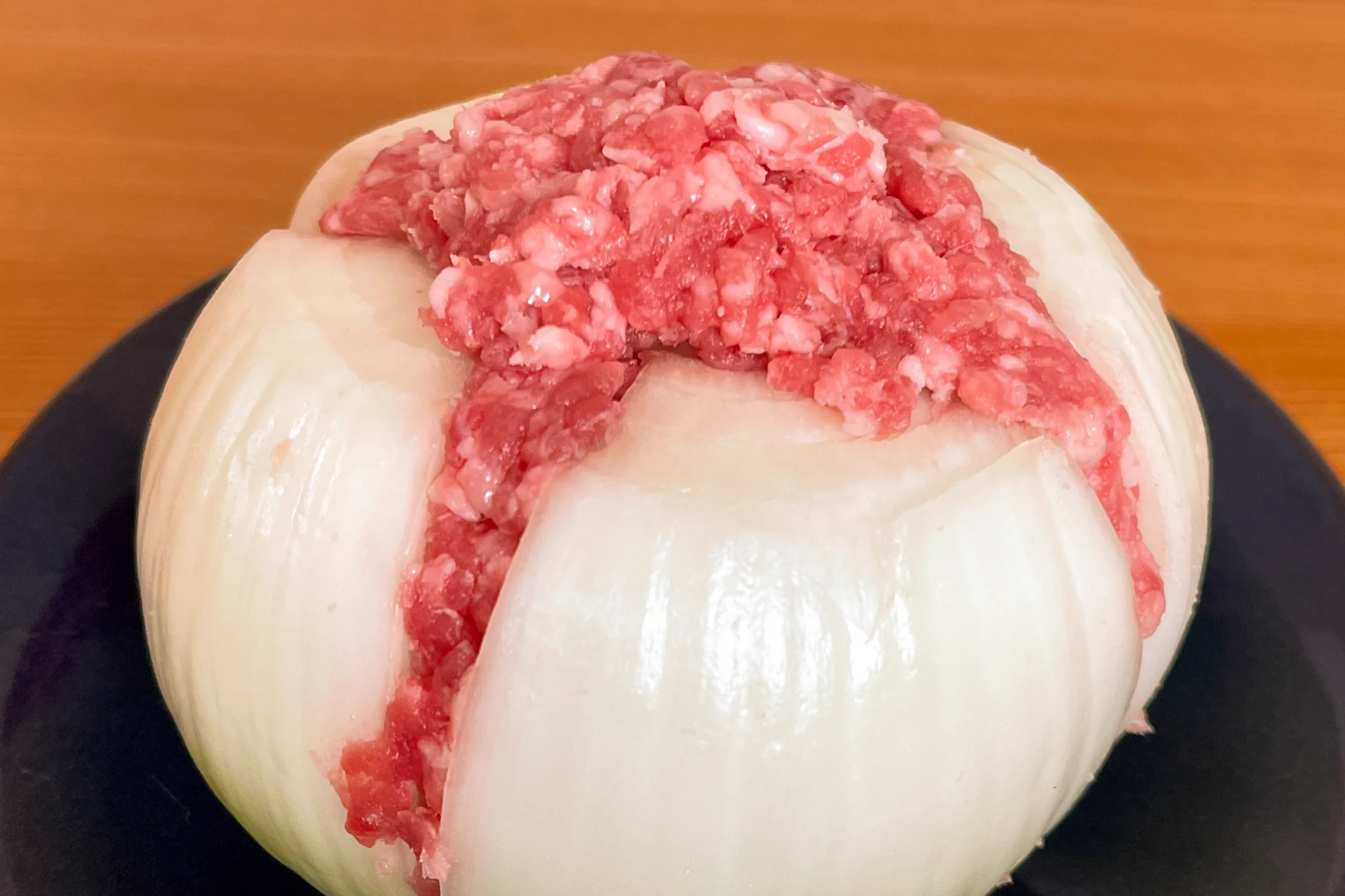 玉ねぎのうま味とひき肉のうま味が相性抜群で最高です！「チーズメルト肉玉ねぎ」