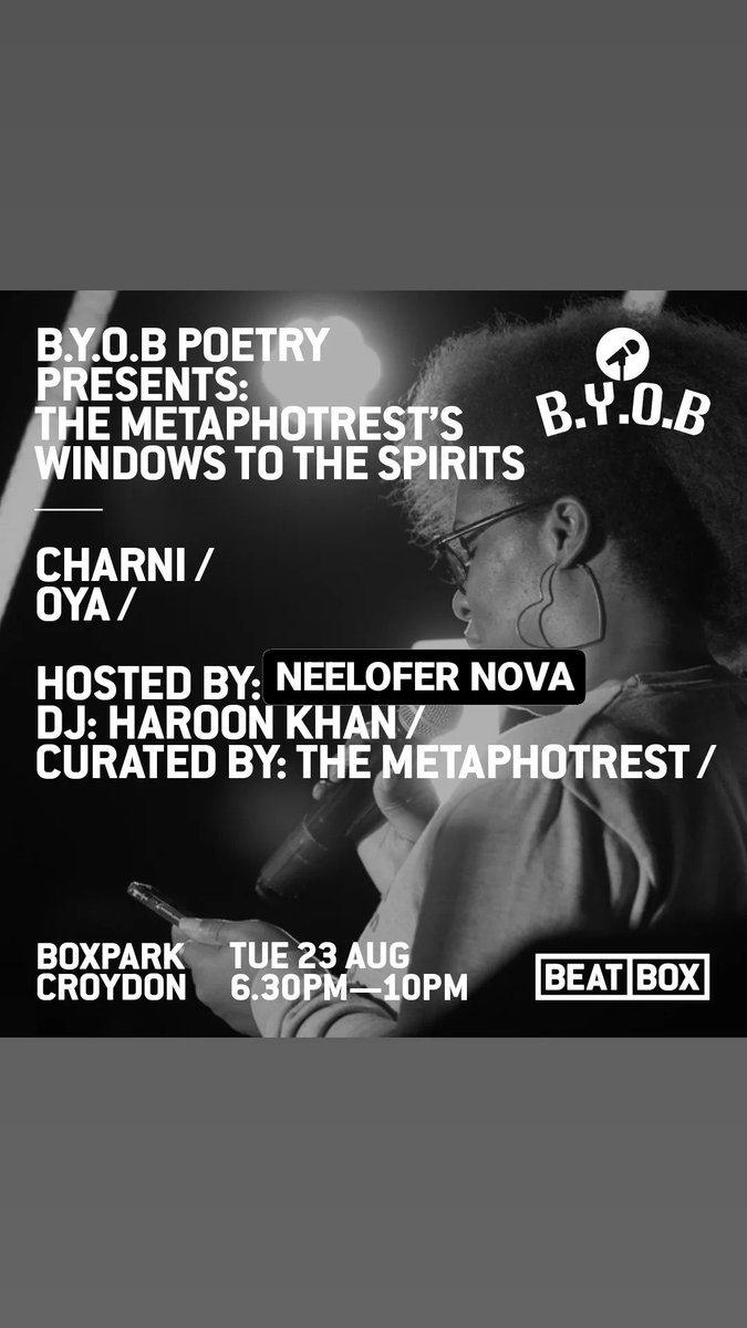 It's not too late to get your tickets for our next show! Open mic sign up on the door

Bit.ly/byobevents for tickets!