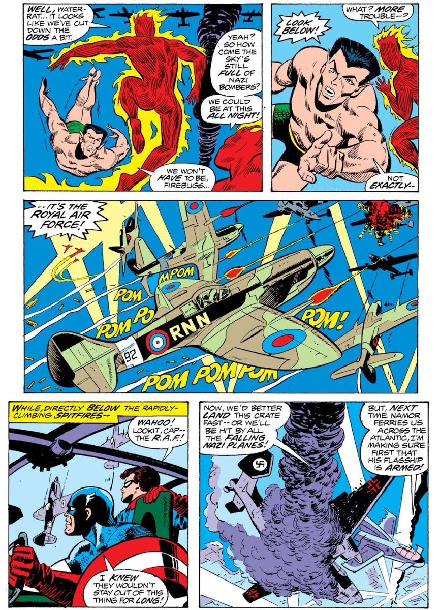 comicavalcade's tweet photo. INVADERS WEEK DAY 5
DOGFIGHT
London, England
Late December, 1941
As the newly minted Invaders approach...
#invadersweek #invadersweek2022 https://t.co/nUHDqtvHZH