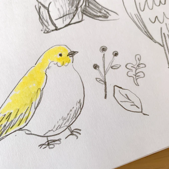 いつも0.7のシャーペンで描いてたけど鉛筆に変えたらやっぱり鉛筆だなあってなってる 