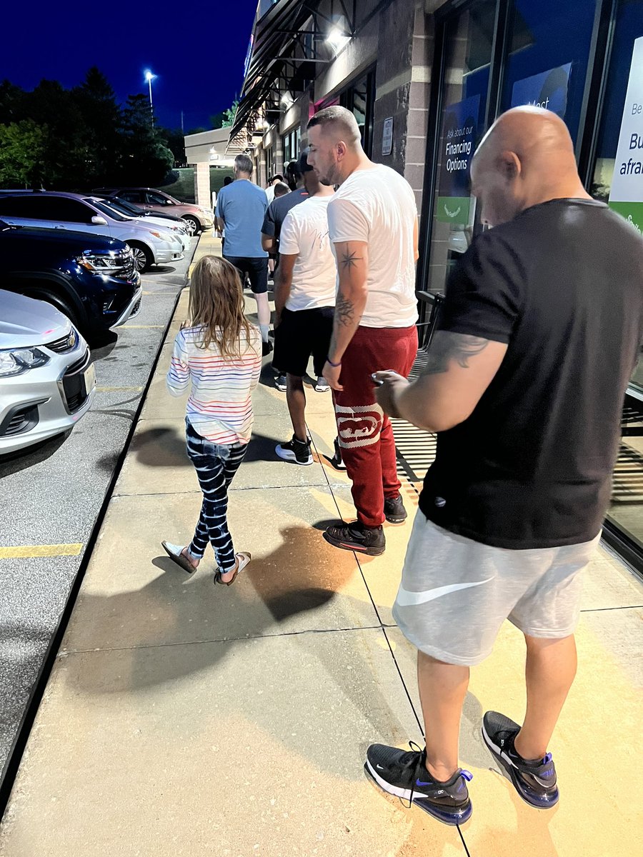 RomeGoLARGE's tweet photo. In line at GameStop to happily spend $70 to get Madden 23 on PS5. Thanks PlayStation for taking my money forcing everyone else to pay $70 for their games and most importantly to keep madden from being a better product to influence more Ryan Moody Madden trash videos. ๐ https://t.co/cJ9SP2ZGKs