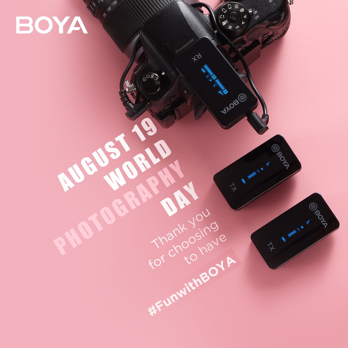 BOYAmic's tweet photo. Thank you for choosing to have #funwithboya &amp; #WorldPhotographyDay https://t.co/NptvI5BxCc