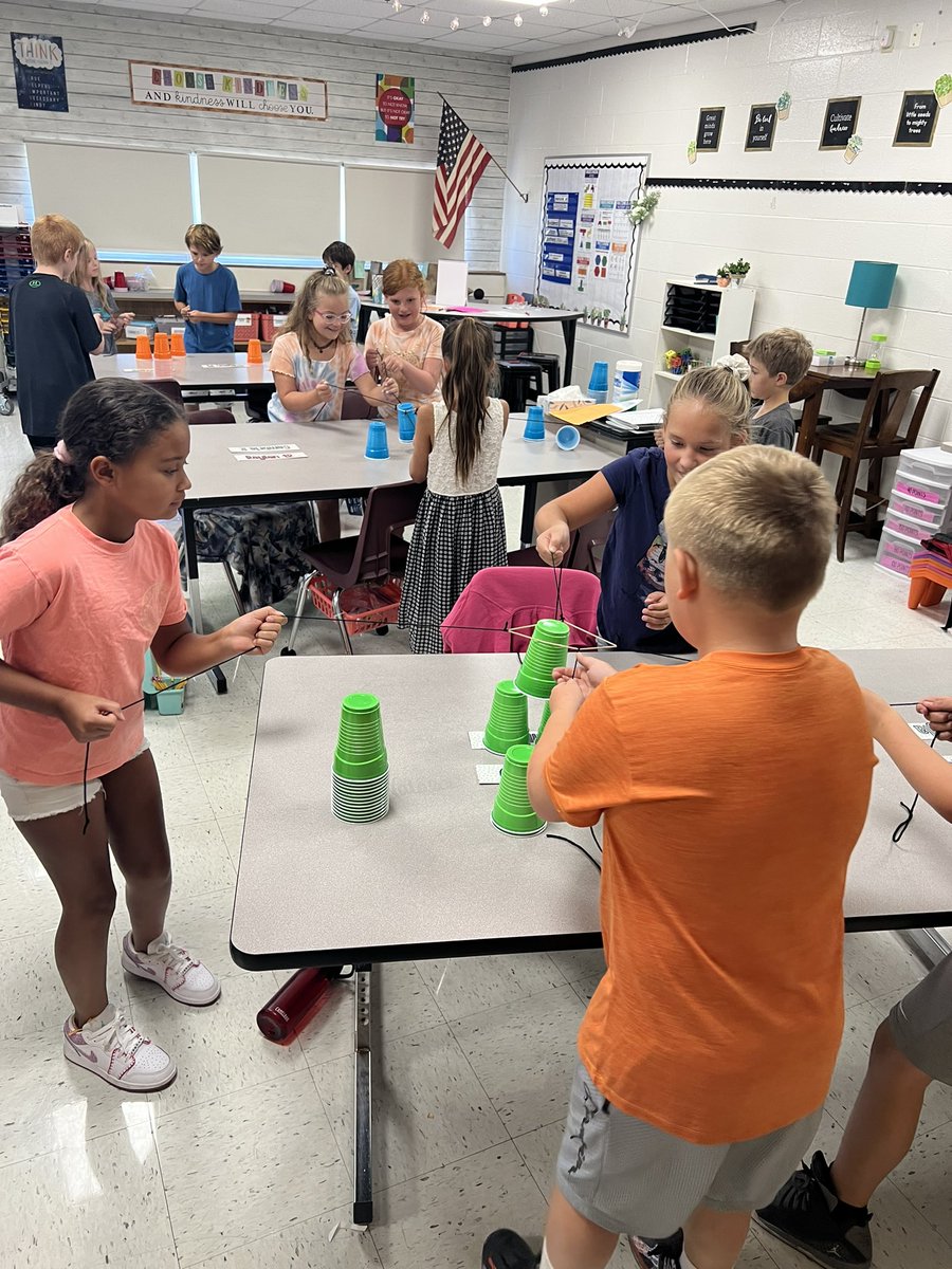 Today we focused on the importance of communicating when working in groups 🐯#ibtigerpride