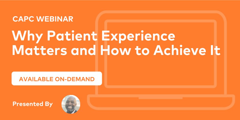 AVAILABLE ON-DEMAND 'Why Patient Experience Matters and How to Achieve It' &gt;&gt; capc.org/events/webinar…

In this webinar, <a href="/IAmPastorCorey/">Corey L. Kennard</a> will help attendees understand and connect with the importance of a positive patient experience. Watch now! #hpm #hapc #healthcare
