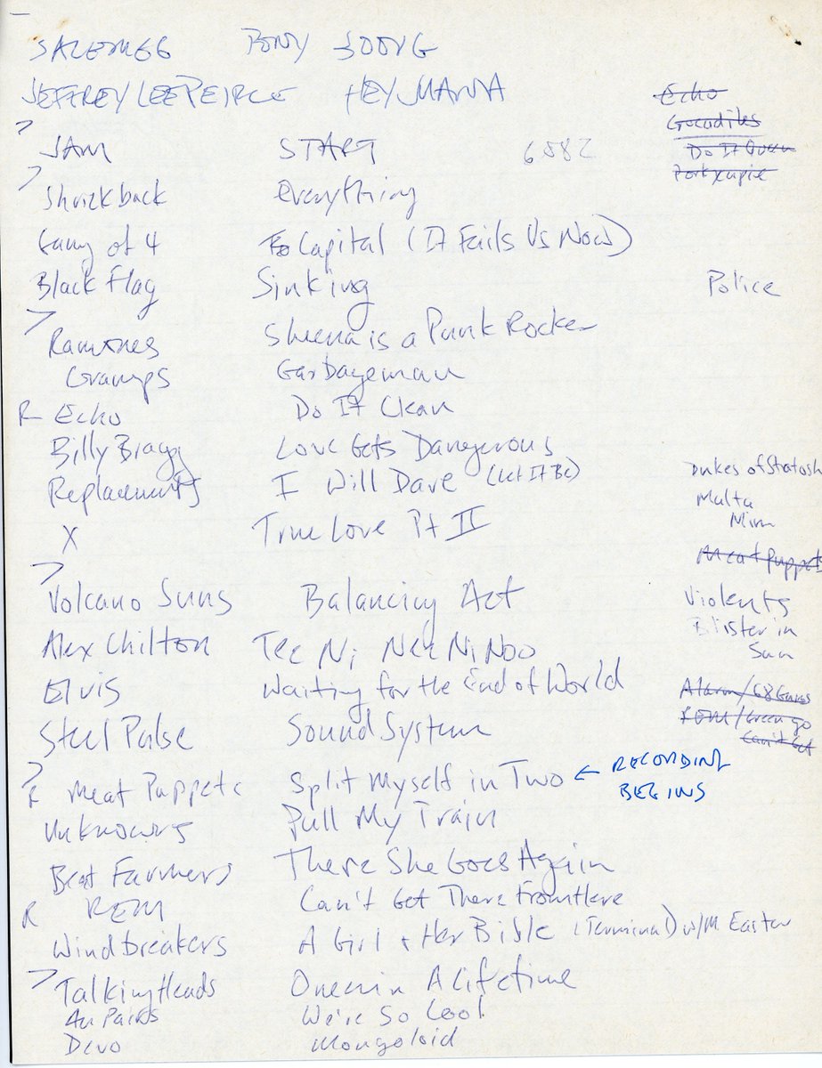 JerComRadio's tweet photo. This 1985 Progressions episode begins with The Meat Puppets, The Unknowns, the Beat Farmers, and REM.

Stream Progressions for free, 24/7, at the link below.

https://t.co/u3IHxjNcRR https://t.co/aZ5ycefWVX