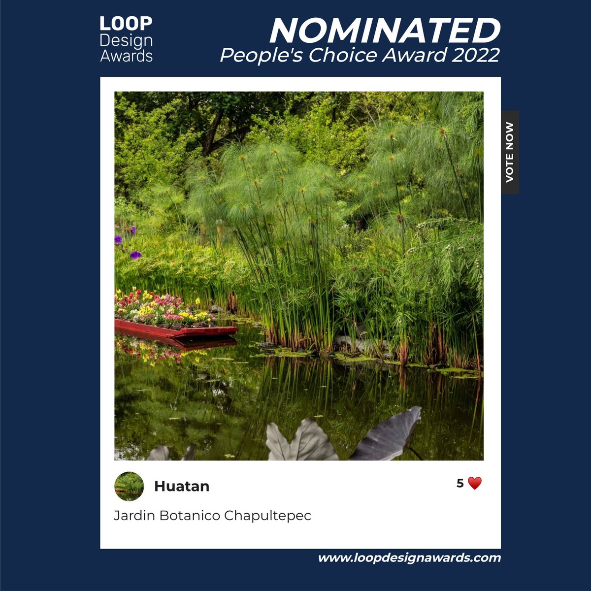 huatanmx's tweet photo. Amigos estamos nominados en el People´s Choice Awards de los Loop Design Awards 2022. Necesitamos votos para que México gane en esta edición, juntos podemos poner el paisajismo de México en alto, por favor ayúdanos con tu voto aquí:
https://t.co/qyUt0XDtVD https://t.co/vUNfyR0DiA
