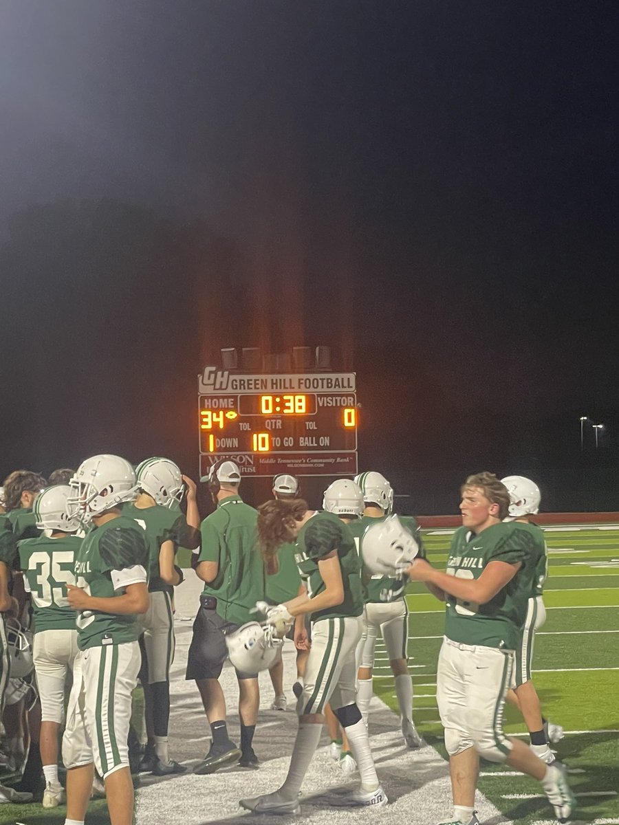 GreenHill_Hawks's tweet photo. 9th Hawks open the season with a 34-0 win over Station Camp. #TheHill https://t.co/FhtwDZwOir