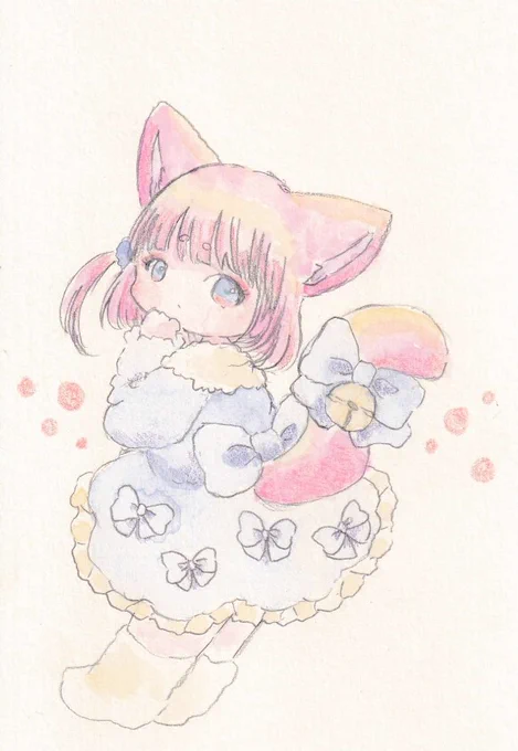 りぼんちゃん。#イラスト #illustration #絵柄が好みって人にフォローされたい #夏休みはフォロワーさんが増える 
